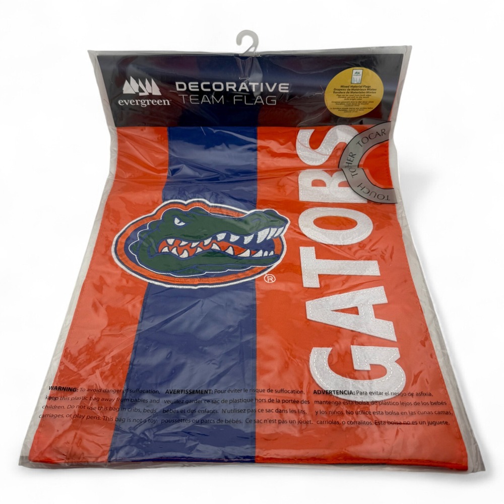 Evergreen University of Florida‎ Gators Embellished Team Garden Flag 12.5" x 18"